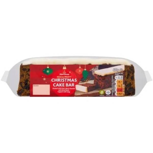 Morrisons Iced Cake Bar 400g