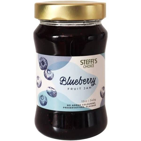 STEFFIS CHOICE JAM BLUEBERRY 340G