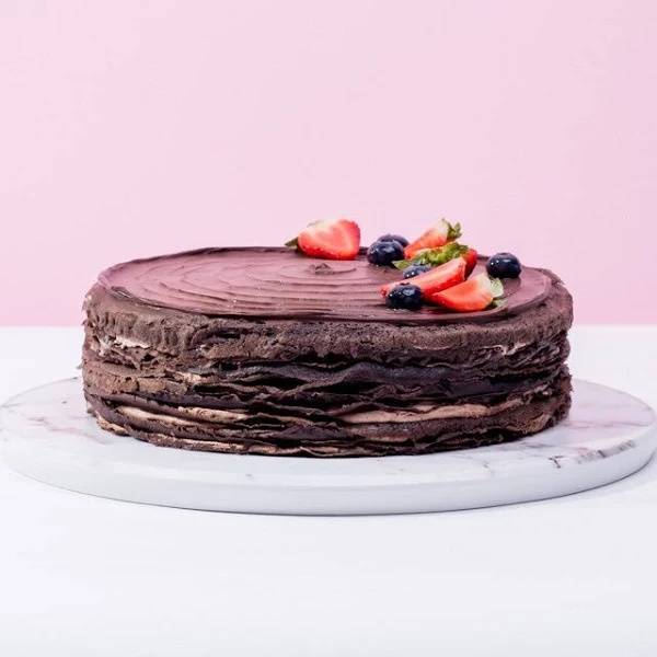 Triple Chocolate Mille Crepe