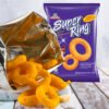 Super Ring Perfect Combination of Crunch and Cheese Flavor  10 x Mini Packs Halal