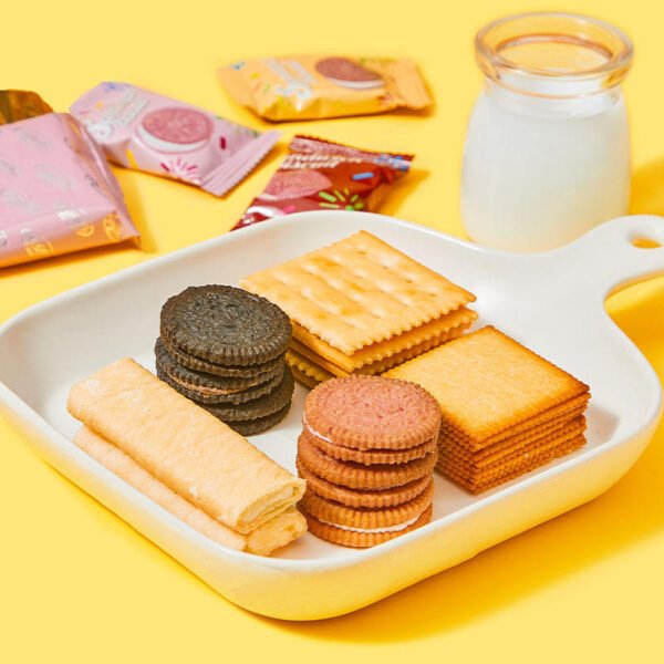 Premium Assorted Flavor Biscuit Variety Pack Crispy Sweet Cookies for Snacking and Tea Time Enjoym