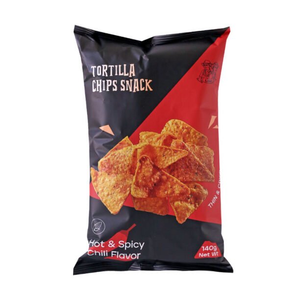 Indonesian Imported Corn Chips Potato Chips Casual Snacks 140g Spicy Barbecue Flavor Inflated Bag