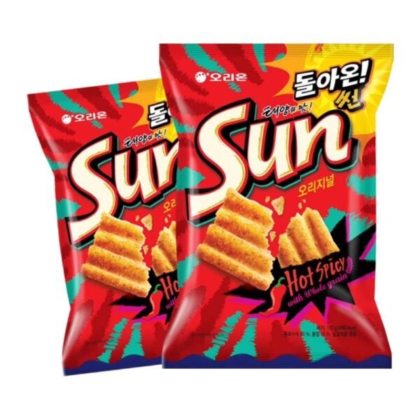 Korean SNACKS Potato Chips Spicy Corn Chips 80g Wavy Potato Chips Crispy Snacks