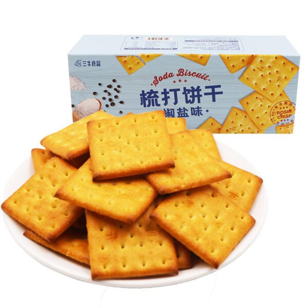 Sanniu Soda Crackers Salty Biscuits Soft Texture 48% Fat Content Box Packaging Wholesale Exotic Snacks Chinese Food