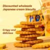 Worldwide Delivery 25g Japanese Round Shape Biscuits Exotic Snacks Sea Salt Round Cracker