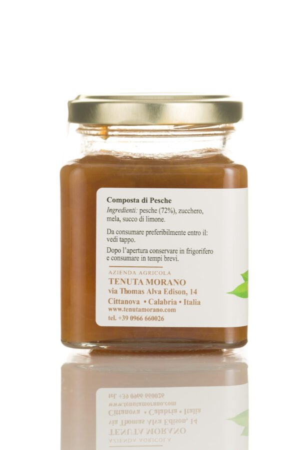 Premium Quality Made in Italy Sweet Peache Jam Without Preservatives From Fresh Fruit for Different Uses