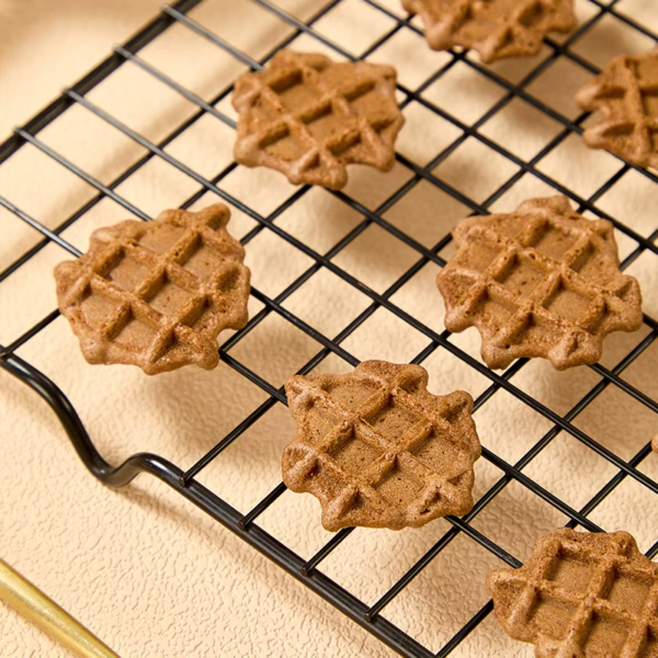 Ovaltine Cocoa Crispy Waffle Cookies-Rich Chocolate Flavor