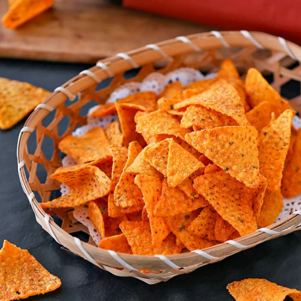 Indonesian Imported Corn Chips Potato Chips Casual Snacks 140g Spicy Barbecue Flavor Inflated Bag